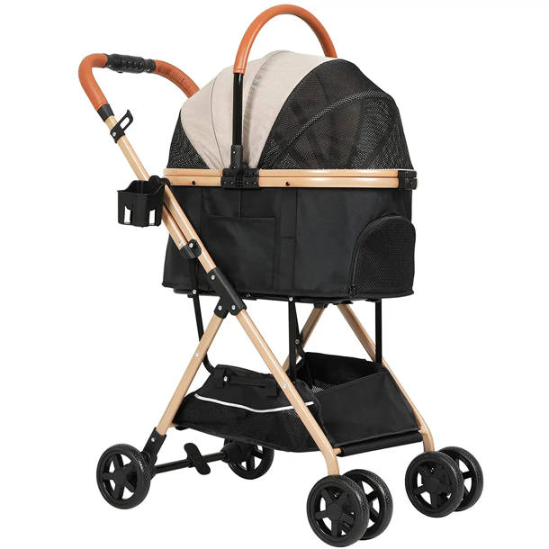 VIAGDO Pet Stroller, Premium 3in1 Large Dog Stroller For Cats/dogs